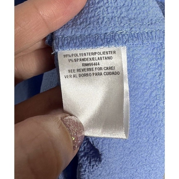 NWT Nordstrom 52seven Ruffle Midi Dress Scoop Neck Women's Blue Size X Large XL - Picture 4 of 4